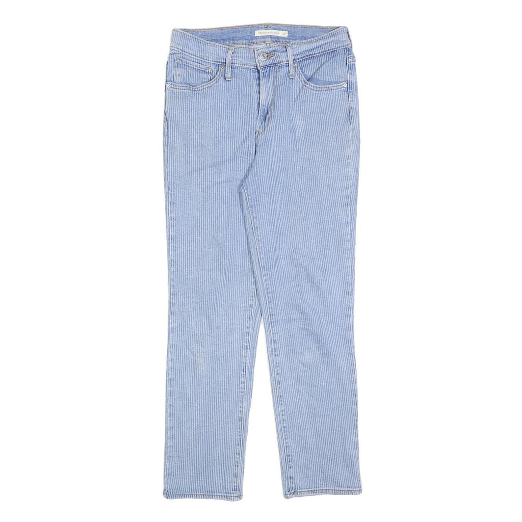 LEVI'S 724 Womens Jeans Blue Regular Straight Denim Light W27 L26 Zip Cotton