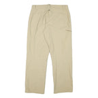 ODLO Mens Beige Polyester Blend Regular Leg Trousers W33 L30 Outdoor Active Wear