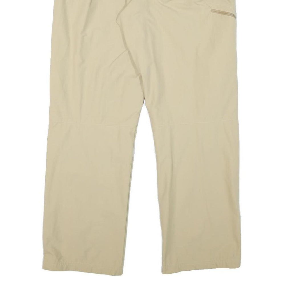 ODLO Mens Beige Polyester Blend Regular Leg Trousers W33 L30 Outdoor Active Wear