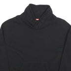 DKNY Womens Black Cotton Blend Pullover Sweatshirt S High Neck Logo