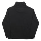 DKNY Womens Black Cotton Blend Pullover Sweatshirt S High Neck Logo