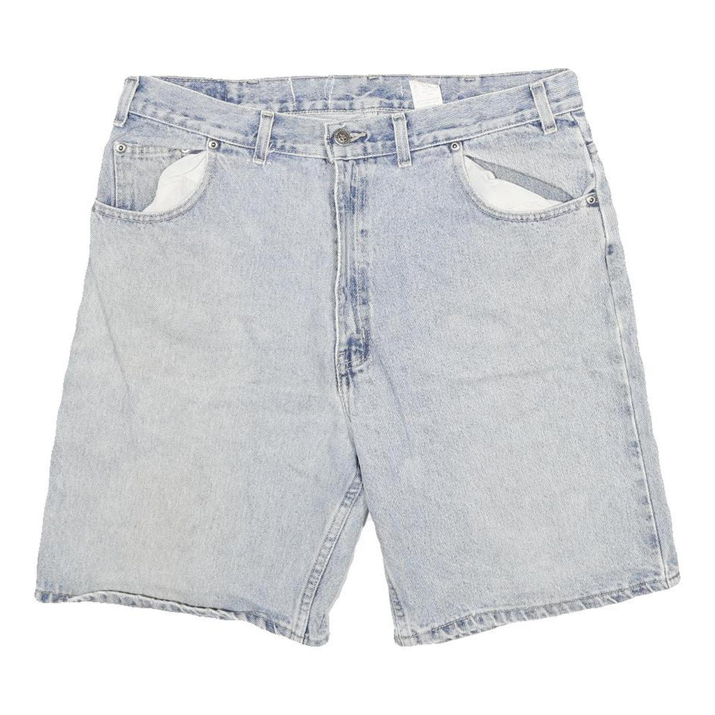 FADED GLORY Mens Denim Blue Casual Shorts XL W34 Cotton Blend Classic Fit