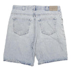 FADED GLORY Mens Denim Blue Casual Shorts XL W34 Cotton Blend Classic Fit