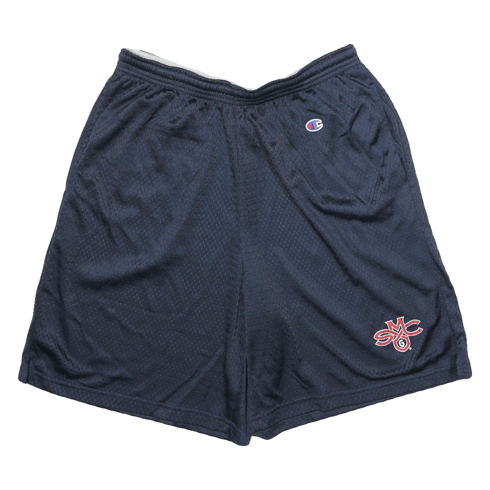 CHAMPION Mens Shorts Navy Blue Sports L W26 Breathable Mesh Gymwear