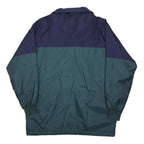 COLUMBIA Mens Blue & Green Zip Jacket M Polyester Reversible Outdoor