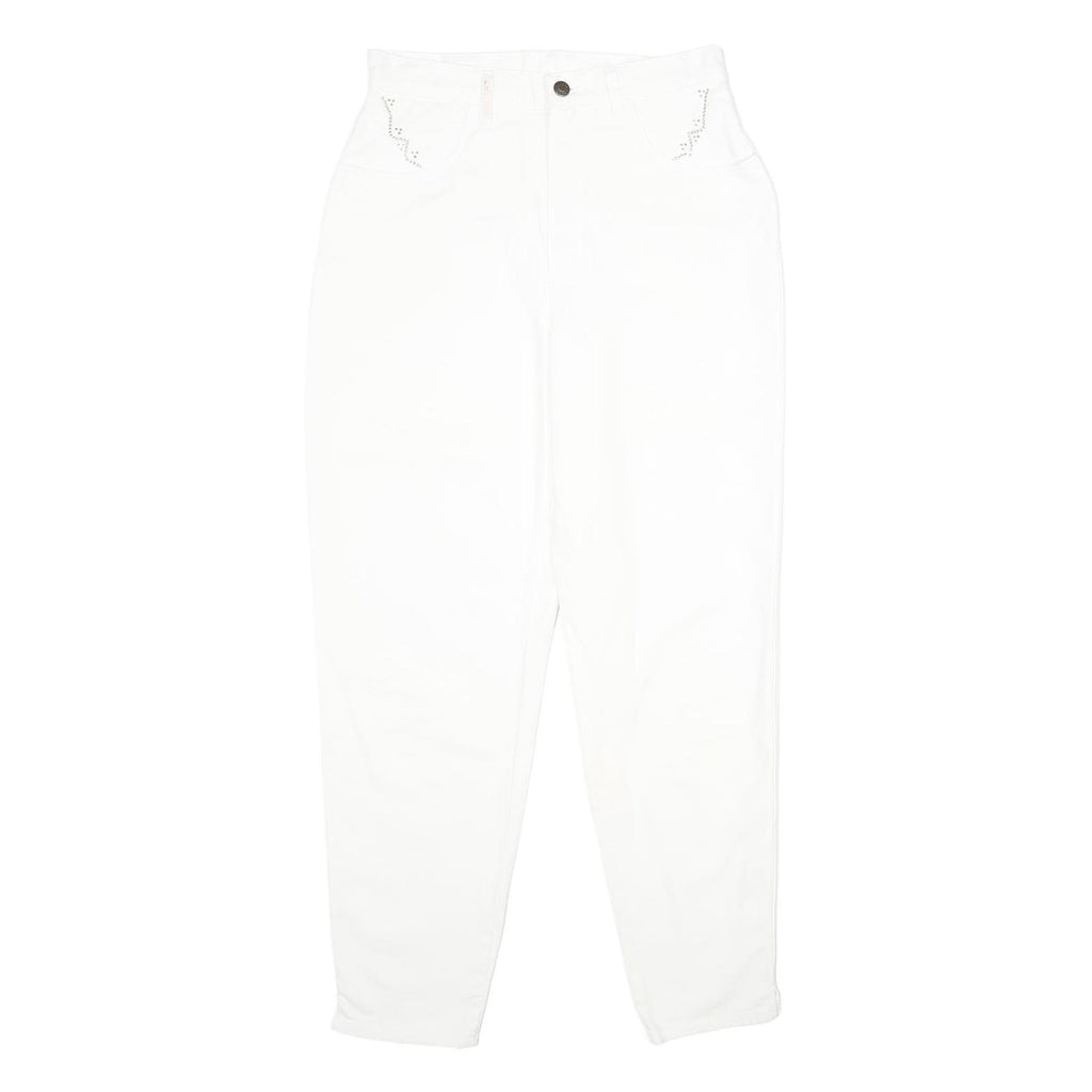 BERRI SPORTS Womens Jeans White Classic Straight Denim W30 L30 Stylish Comfort