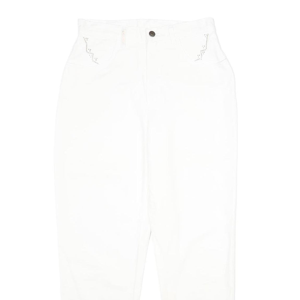 BERRI SPORTS Womens Jeans White Classic Straight Denim W30 L30 Stylish Comfort