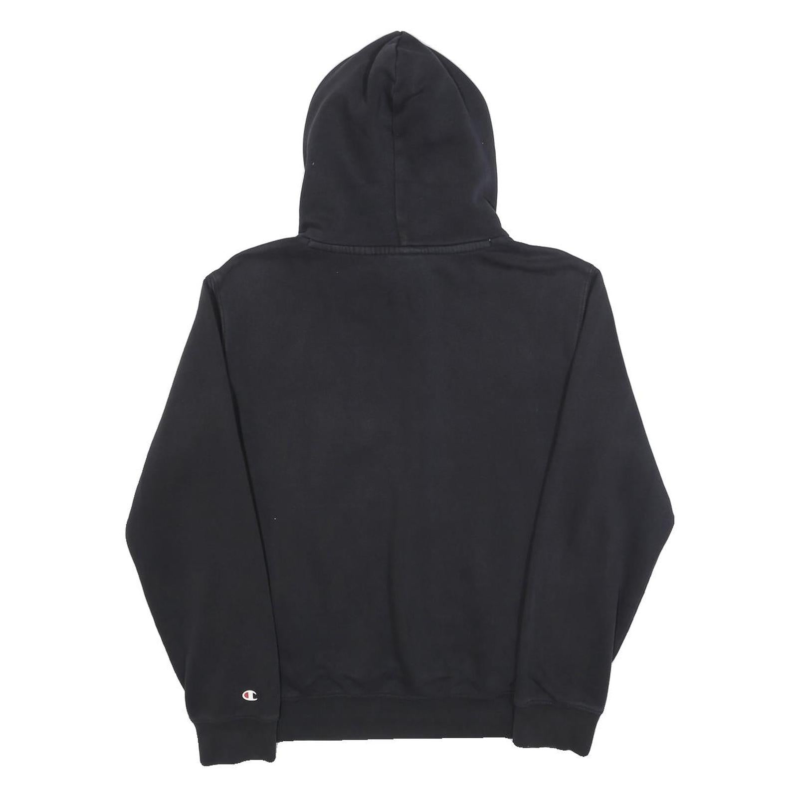 CHAMPION Mens Black Hoodie S Classic Pullover Cotton Blend Sport Casual