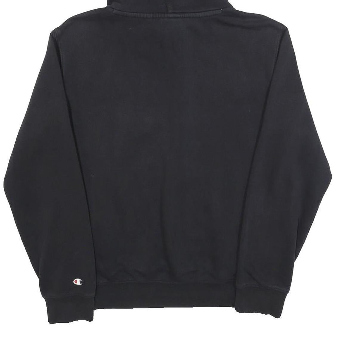 CHAMPION Mens Black Hoodie S Classic Pullover Cotton Blend Sport Casual