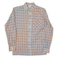 Mens Shirt Orange Check Long Sleeve S