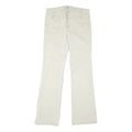 L.E.I Womens Regular Fit Cream Jeans Denim W32 L31 Zip Pocket Detail