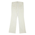 L.E.I Womens Regular Fit Cream Jeans Denim W32 L31 Zip Pocket Detail
