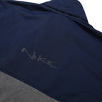 NIKE Mens Blue & Grey Zip Jacket S Cotton Blend Colourblock Casual Sportswear