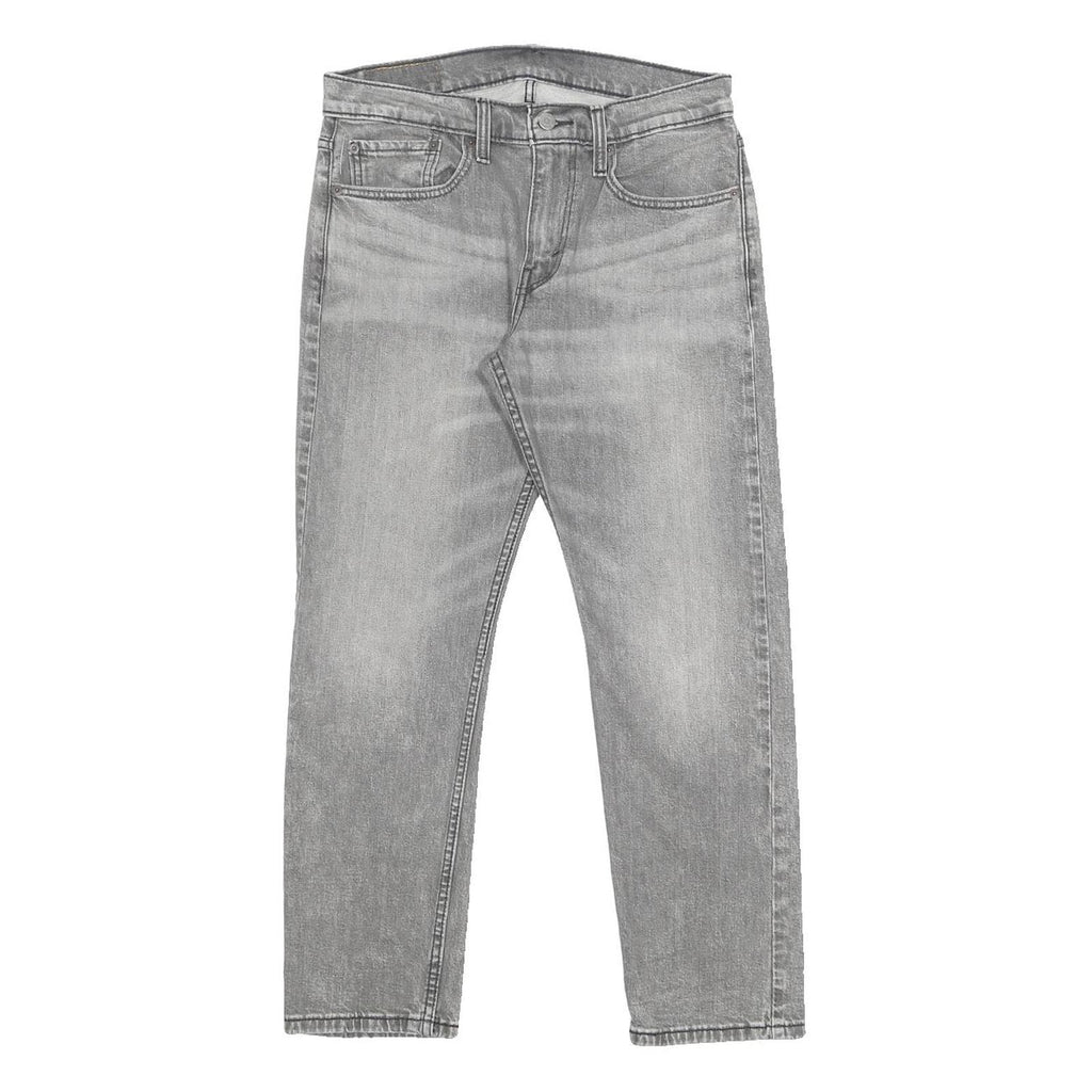LEVI'S 502 Mens Jeans Grey Slim Straight Denim Light W31 L27 Classic Zip