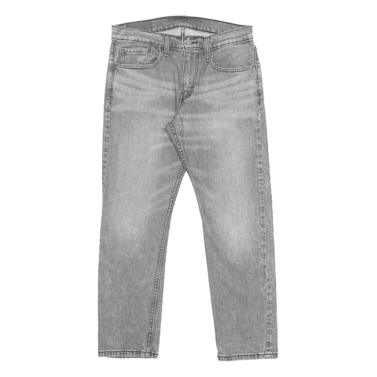 LEVI'S 502 Mens Jeans Grey Slim Straight Denim Light W31 L27 Classic Zip