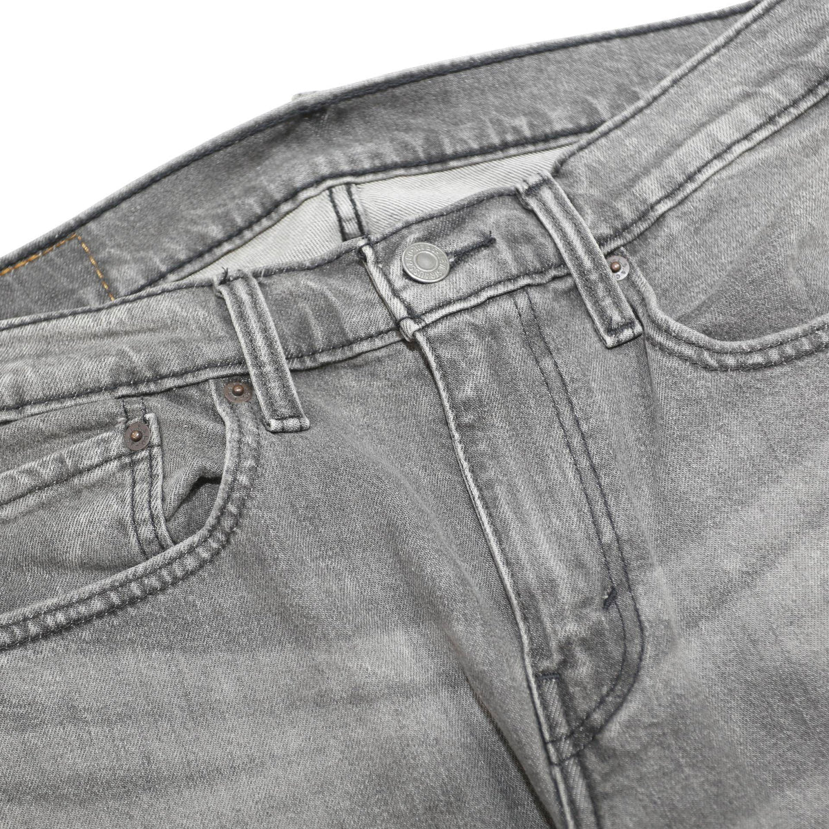 LEVI'S 502 Mens Jeans Grey Slim Straight Denim Light W31 L27 Classic Zip