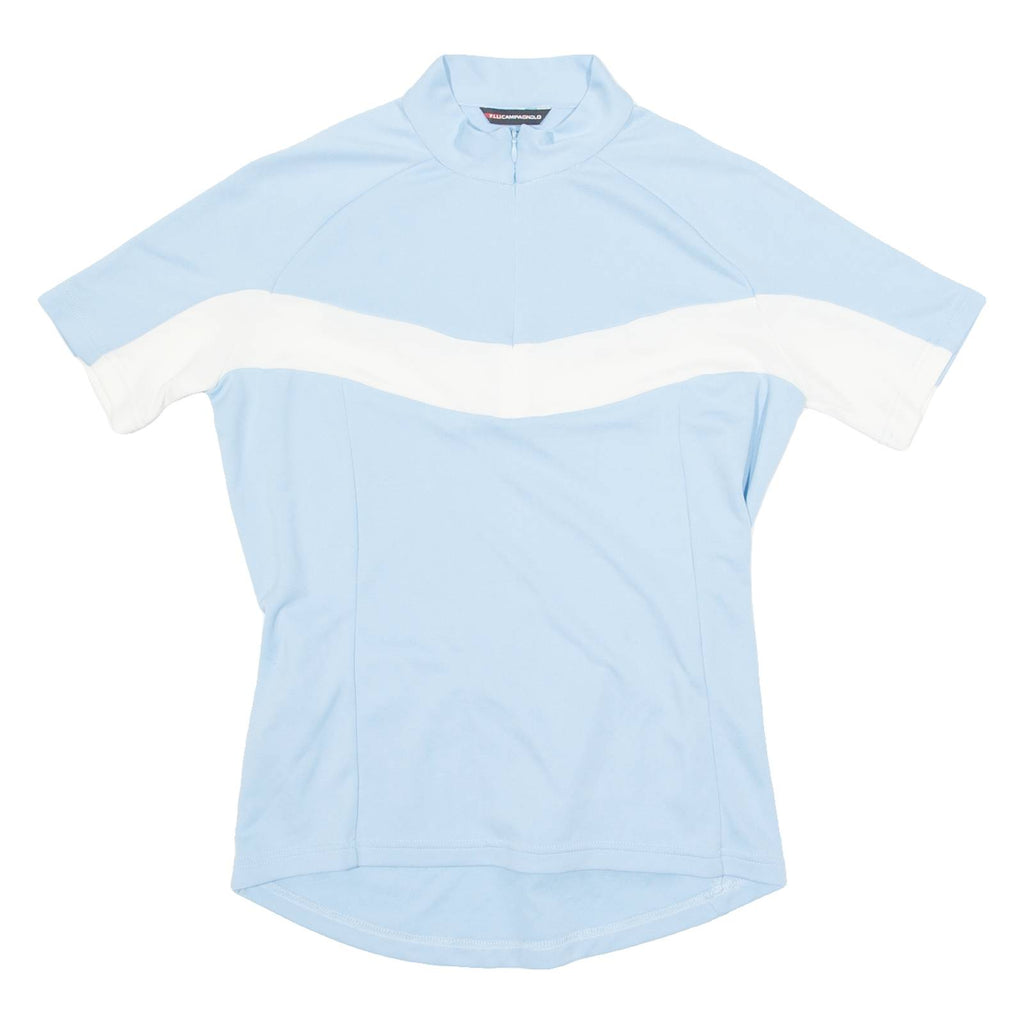 F.LLI CAMPAGNOLO Cycling Womens Jersey Blue 1/4 Zip S
