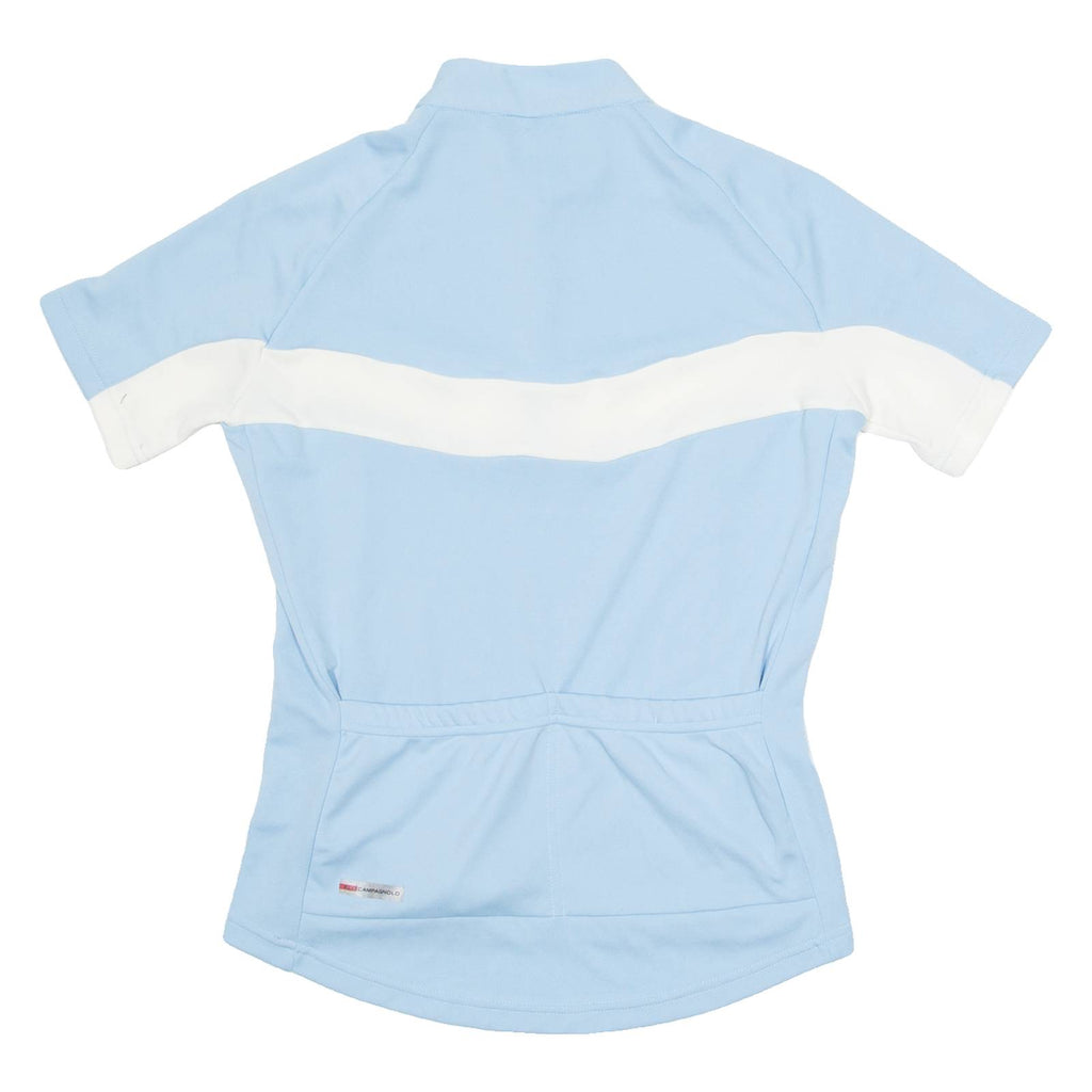 F.LLI CAMPAGNOLO Cycling Womens Jersey Blue 1/4 Zip S