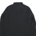 DKNY Mens Black Casual Jacket L Cotton Blend Button Closure Plain Style