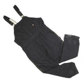 DICKIES Womens Black Relaxed Cotton Blend Dungarees 2XL W40 L30 Workwear