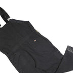 DICKIES Womens Black Relaxed Cotton Blend Dungarees 2XL W40 L30 Workwear