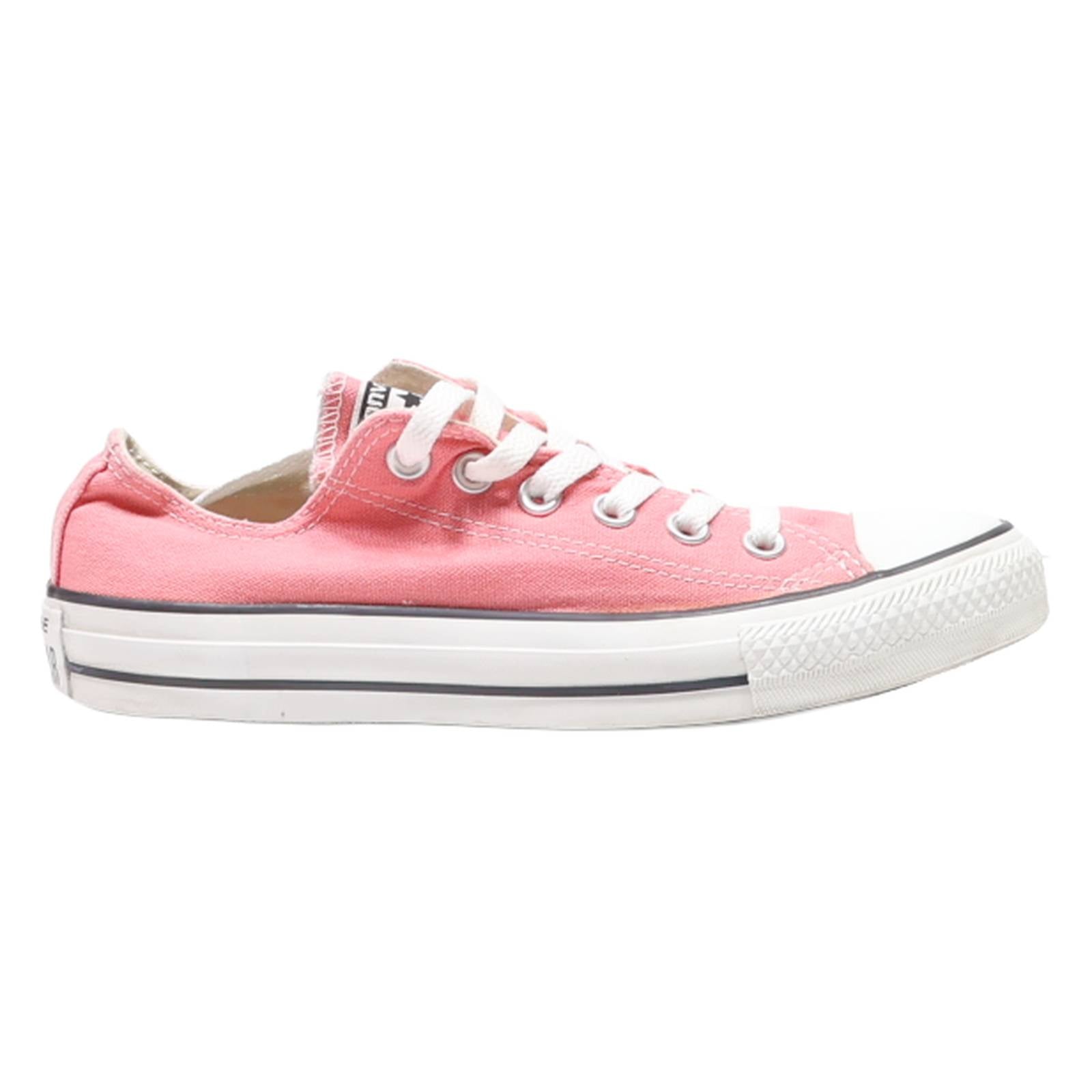 CONVERSE Low Top Trainers Pink Canvas Womens UK 5