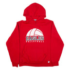 RUSSELL ATHLETIC Eagles Volleyball Womens Red Hoodie USA L