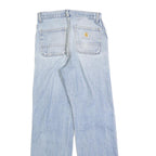 CARHARTT Mens Jeans Blue Regular Straight Denim Light W30 L32 Casual Workwear