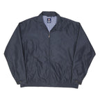 CHAPS Mens Navy Blue Classic Jacket XL Polyester Blend Zip Plain