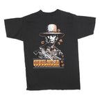 BACK ALLEY Single Stitch Mens Black Gunslinger Graphic T-Shirt XL Short Sleeve