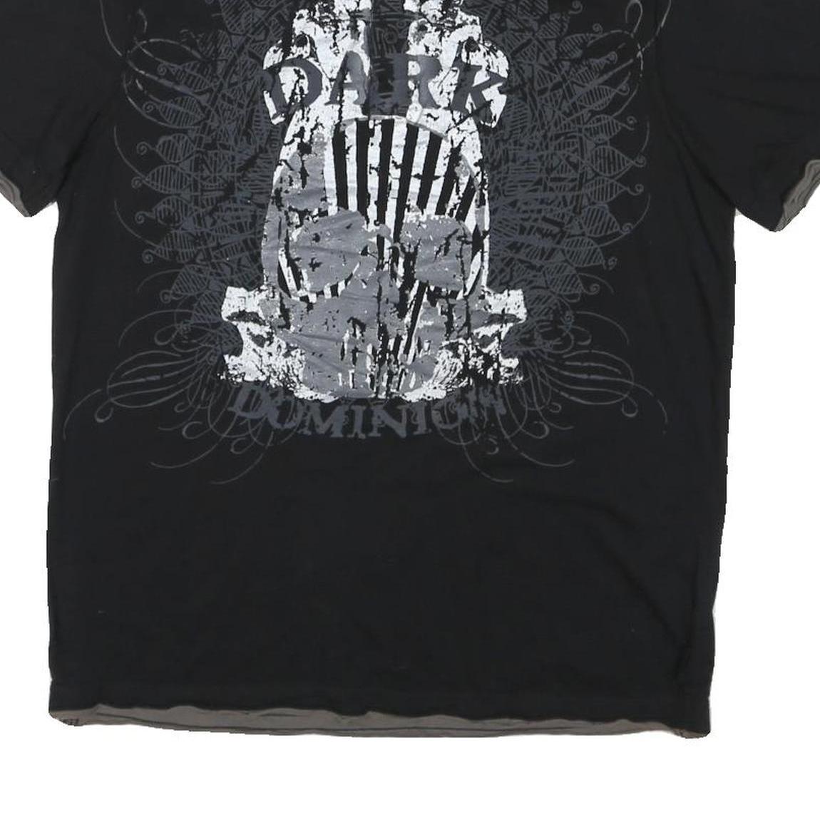 CALVIN KLEIN JEANS Mens Black Graphic Short Sleeve Polo Shirt L Casual Cotton