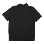 CALVIN KLEIN JEANS Mens Black Graphic Short Sleeve Polo Shirt L Casual Cotton