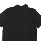 CALVIN KLEIN JEANS Mens Black Graphic Short Sleeve Polo Shirt L Casual Cotton