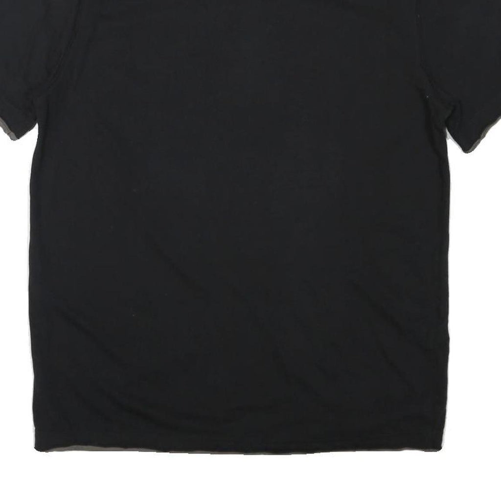 CALVIN KLEIN JEANS Mens Black Graphic Short Sleeve Polo Shirt L Casual Cotton