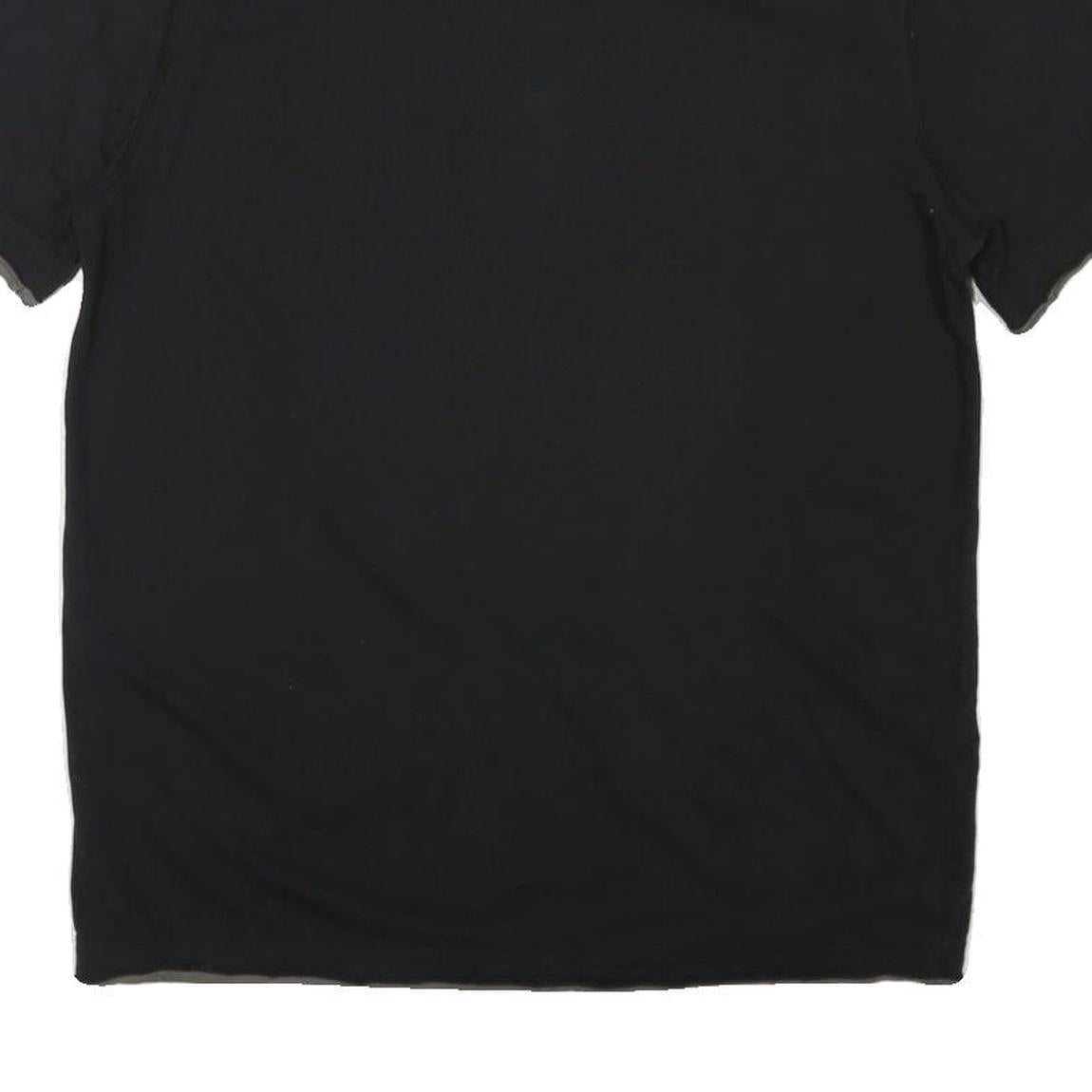 CALVIN KLEIN JEANS Mens Black Graphic Short Sleeve Polo Shirt L Casual Cotton