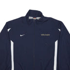 NIKE Mens Navy Blue & White Geldart Logo Zip Polyester Jacket XL Sportswear