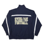 NIKE Mens Navy Blue & White Geldart Logo Zip Polyester Jacket XL Sportswear