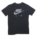 NIKE Mens Black Air Graphic T-Shirt L Short Sleeve Crew Neck Cotton Blend