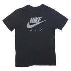 NIKE Mens Black Air Graphic T-Shirt L Short Sleeve Crew Neck Cotton Blend