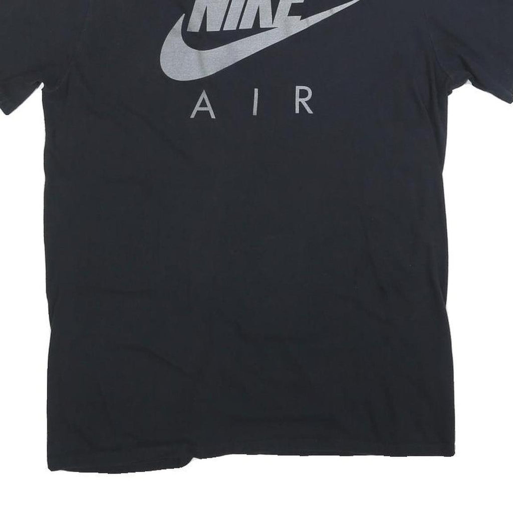 NIKE Mens Black Air Graphic T-Shirt L Short Sleeve Crew Neck Cotton Blend
