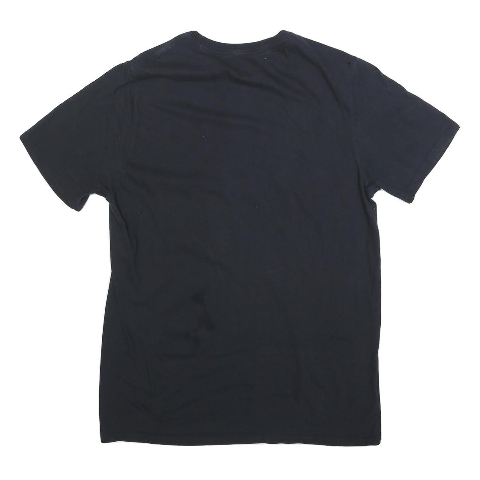 NIKE Mens Black Air Graphic T-Shirt L Short Sleeve Crew Neck Cotton Blend