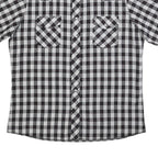 WRANGLER Mens Black & White Check Shirt XL Western Style Casual Cotton Blend
