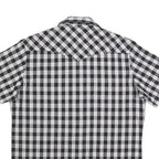 WRANGLER Mens Black & White Check Shirt XL Western Style Casual Cotton Blend