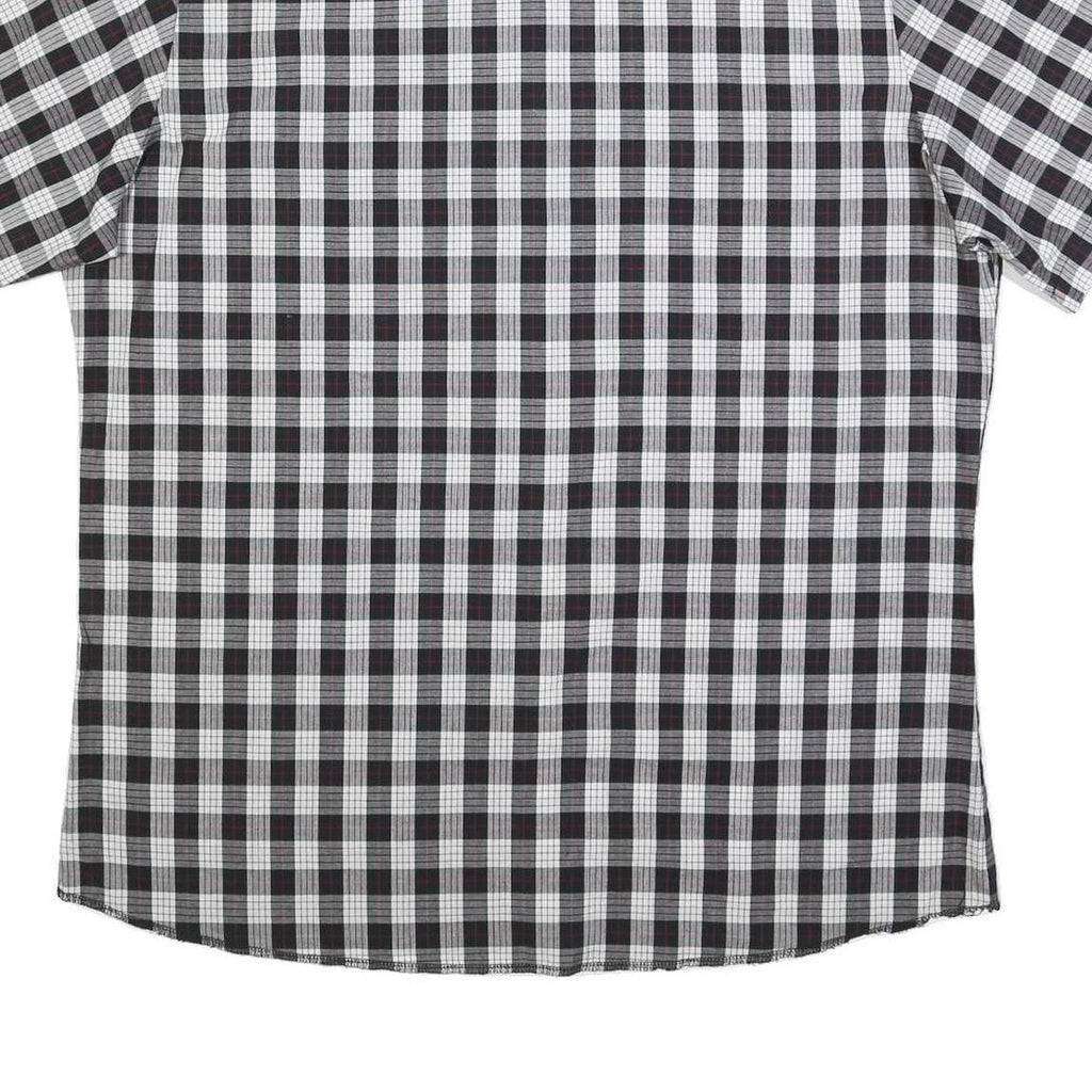 WRANGLER Mens Black & White Check Shirt XL Western Style Casual Cotton Blend