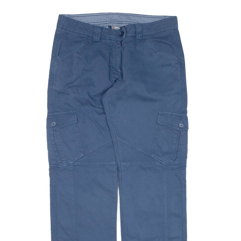 SHERPA Cargo Womens Trousers Blue Regular Straight W31 L31