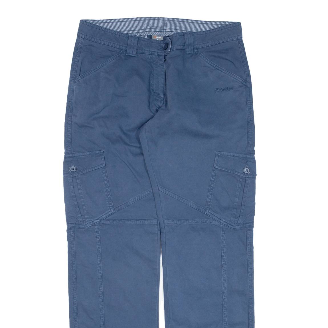 SHERPA Cargo Womens Trousers Blue Regular Straight W31 L31