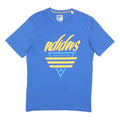 ADIDAS Mens Blue Graphic T-Shirt XL Short Sleeve Crew Neck Logo Streetwear