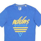 ADIDAS Mens Blue Graphic T-Shirt XL Short Sleeve Crew Neck Logo Streetwear