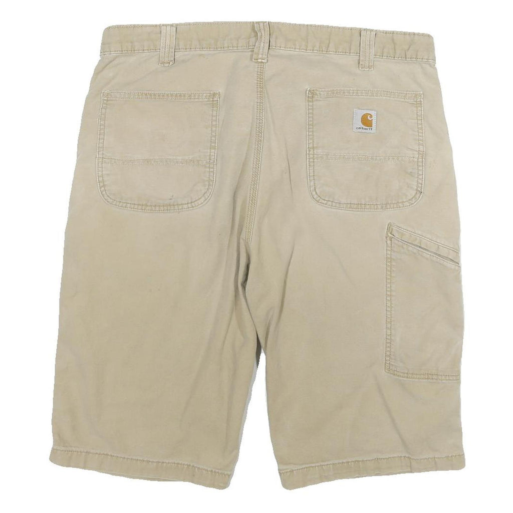 CARHARTT Mens Shorts Beige Relaxed Fit 2XL W36 Workwear Cotton Blend