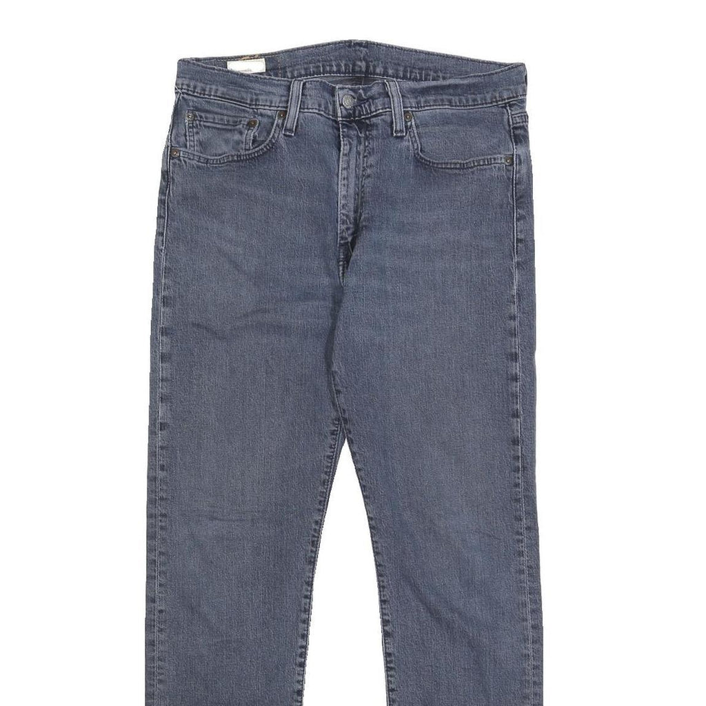 LEVI'S 502 Mens Jeans Blue Slim Straight Denim Medium W32 L29 Zip Cotton Blend